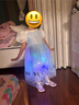 2025冰雪奇緣公主裙女童長(cháng)裙兒童艾莎連衣裙愛(ài)莎裙子鋼琴演出夏裝 藍夢(mèng)蝶影裙【頭紗+發(fā)光裙撐】 120 曬單實(shí)拍圖