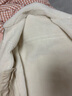 樂(lè )町復古寬松仿麂皮羊羔毛外套女冬季新款牛角扣皮毛一體上衣 星光米黃(現貨) M 曬單實(shí)拍圖