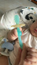 哈咔（haakaa）寶寶訓(xùn)練牙刷硅膠軟毛0-1-2-3歲嬰兒幼兒口腔清潔360度兒童乳牙刷 天空藍(lán) 曬單實(shí)拍圖