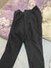 全棉時代（PurCotton）2024冬女士加厚抓絨長褲親膚不易靜電 黑色 M (160) 曬單實拍圖