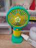 手持小風(fēng)扇桌面風(fēng)扇卡通迷你電風(fēng)扇usb充電式電動(dòng)便攜式隨身 花朵-綠花【充電款】 曬單實(shí)拍圖