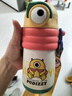 babycare普迪仔兒童保溫杯吸管杯兒童水杯寶寶學(xué)飲杯不銹鋼嬰兒保溫杯 曬單實(shí)拍圖