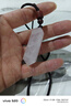 致末（ZHIMO）粉晶六棱柱靈擺水晶原石打磨男女士禮物項(xiàng)鏈飾品掛件新年生日禮物 粉晶雙尖柱1個(gè) 曬單實(shí)拍圖