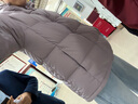雅鹿三防短款羽絨服女冬免洗戶(hù)外休閑蓄熱保暖連帽加厚面包服外套 煙霧紫 M 【推薦110-125斤】 曬單實(shí)拍圖