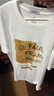 大嘴猴（paul frank）短袖男士夏季重磅純棉短袖t恤男裝潮牌半袖體恤外套 白色 L 曬單實(shí)拍圖