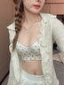 凱蕾卡伊無(wú)痕內(nèi)衣女小胸聚攏顯大上托半杯文胸?zé)o肩帶防滑防下垂抹胸罩bra 波點(diǎn) 【聚攏顯大1.8cm】 S （建議32/70AB） 曬單實(shí)拍圖