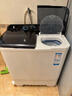 海爾（Haier）洗衣機半自動(dòng)大容量雙缸強力去污雙凈力颶風(fēng)水流雙桶洗脫分離公斤家用以舊換新 【升級】10公斤半自動(dòng)+動(dòng)力強勁+噴淋漂洗 曬單實(shí)拍圖
