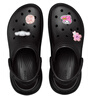 卡駱馳crocs檀健次同款復(fù)古洞洞鞋女鞋厚底老爹鞋小鯨魚洞洞鞋206302 黑色-001(含智必星) 39 (250mm) 曬單實(shí)拍圖