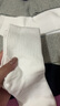 南極人6雙襪子女士襪子100%純棉10A抑菌防臭夏季中筒襪純色高橡筋長筒襪 曬單實(shí)拍圖