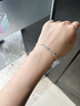 中國黃金（CHINA GOLD）銀手鏈女S925純銀雙層滿天星手鏈時尚手串七夕情人節(jié)禮物送女友 滿天星手鏈【玫瑰禮盒】 曬單實拍圖
