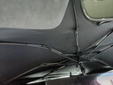 固特異（Goodyear）汽車遮陽傘防曬隔熱車載前擋車內(nèi)遮陽擋風玻璃擋板通用大號米白 曬單實拍圖