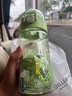 Diller吸管杯兒童水杯幼兒園學(xué)生水壺女tritan塑料水杯斜挎便攜可愛(ài)杯子 綠色- 550ml 曬單實(shí)拍圖