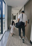 ELLE【梁潔同款】蕾絲鏤空V領(lǐng)襯衫女2025夏季新款優(yōu)雅通勤時髦襯衣 白色 L 曬單實拍圖