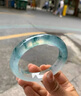 緬甸冰種飄花翡翠手鐲圓條高端老坑a貨正圈貴妃玉鐲子熱賣款 曬單實拍圖
