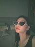 眼鏡生活（LOHO）貓眼墨鏡女高級感顯臉小太陽鏡防曬防紫外線護(hù)目遮陽方圓臉眼鏡男 曬單實(shí)拍圖
