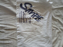 名創(chuàng  )優(yōu)品（MINISO）冰絲短袖t恤男士夏季涼感透氣半袖學(xué)生休閑百搭男裝運動(dòng)速干衣服  白色(簡(jiǎn)單藍右下標) XL 180(體重140-160斤左右) 曬單實(shí)拍圖