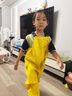 羚特趕海連體褲兒童玩水連體衣沙水服涉水服下水褲-檸檬黃 31 曬單實(shí)拍圖