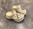 經(jīng)典鯨魚款洞洞鞋 CORCS CROCS 透氣內(nèi)增高戶外沙灘鞋涼鞋女鞋 白色 34-35 =M3W5 曬單實拍圖