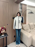 波司登（BOSIDENG）25新款90鵝絨功能軟殼羽絨服男女同款防風(fēng)防水外套B250331320 云溪白/黑藏青|8646/5295|864B S 160/84A 體重約100-110斤 曬單實(shí)拍圖