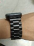 HKXY適用HUAWEIWATCHD2三株鋼帶華為D2不銹鋼金屬腕帶智能運動氣囊血壓手表二代米蘭尼斯磁吸鋼帶男女 黑色【三株實心精鋼專用款】+送拆帶器 華為watch D2手表【不含氣囊】 曬單實拍圖