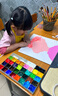 SMVP毛線團幼兒園手工diy材料包彩色毛線團兒童制作玩偶娃娃編織毛線 12色手工DIY毛線團 曬單實拍圖