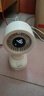 卡恩歐【10000毫安長續(xù)航丨可夾可掛】小風扇桌面風扇宿舍電風扇小型制冷床上靜音辦公室usb充電空調(diào)車載 【24H長續(xù)航丨自動搖頭】米白色 充插兩用/0噪音/10檔大風力/16°C冰感冷風 曬單實拍圖