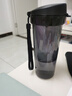 特百惠（Tupperware）正品水杯500ml茶韻隨心杯密封防漏塑料杯運動泡茶杯男女學生杯子 炫酷黑 500ml 曬單實拍圖
