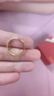 六福珠寶七夕禮物 足金光面魚(yú)鱗黃金戒指實(shí)心閉口戒計(jì)價(jià) 14號(hào)-約2.29克 曬單實(shí)拍圖