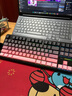 狼蛛（AULA）F87Pro無(wú)線(xiàn)客制化機械鍵盤(pán)無(wú)線(xiàn)藍牙有線(xiàn)三模全鍵熱插拔gasket電競游戲辦公鍵盤(pán) 月影粉霞 灰木軸V4 曬單實(shí)拍圖