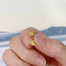 中國(guó)黃金（CHINA GOLD）黃金耳釘四葉草足金耳飾時(shí)尚簡(jiǎn)約送女友節(jié)日禮物 四葉草耳釘_約0.53g 曬單實(shí)拍圖