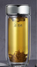 希諾（HEENOOR）雙層抗菌玻璃杯男女士隔熱鵝蛋高顏值高檔帶濾網(wǎng)茶杯車(chē)載便攜水杯 珠光本色410ml 曬單實(shí)拍圖