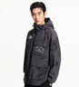 杰克·瓊斯（JACK&JONES）25年男裝戶外工裝風(fēng)外套男春秋款寬松滿印連帽休閑夾克男士多口袋 E44黑砂色 M 曬單實(shí)拍圖