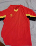 卡爾美（KELME）新款足球服青少年透氣吸汗學(xué)生比賽隊服球衣空板可定制 紅色 120CM 曬單實(shí)拍圖