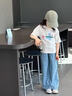 小豬班納女童天絲防蚊褲2025夏季新款女孩防曬涼感透氣牛仔褲子時(shí)髦 淺藍(lán)/純色 160 曬單實(shí)拍圖