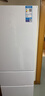 美的（Midea）白色租房家用客廳小型冰箱三開(kāi)門中門軟冷凍節(jié)能省電低音MR-230TE 以舊換新 曬單實(shí)拍圖