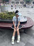甜美學(xué)生小眾設(shè)計(jì)感面包鞋子女新款復(fù)古卡通ins百搭運(yùn)動(dòng)休閑板鞋 黃蘭 37 曬單實(shí)拍圖