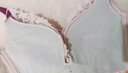 芬騰七夕禮物 無鋼圈文胸蕾絲性感新款莫代爾聚攏大胸女士?jī)?nèi)衣胸罩 黑色 80A 曬單實(shí)拍圖