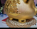 威爾基存錢(qián)罐金豬儲錢(qián)罐成人兒童男孩只進(jìn)不出2024新款陶瓷小豬儲蓄罐 小金豬大號【只進(jìn)不出款】 曬單實(shí)拍圖