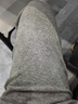 DZZIT地素休閑褲2025秋新款格雷系休閑絨感開(kāi)叉直筒衛褲子女3J3Q6011F 深灰色 S 曬單實(shí)拍圖