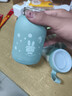 【京東物流送貨上門】萌萌兔卡通水杯女牛奶玻璃杯創(chuàng)意便攜杯子 藍色萌萌兔 330ml 1只 曬單實拍圖