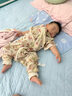 喜卡緹（Xikati）嬰兒睡袋春秋寶寶桑蠶絲紗布兒童夏季空調房四季通用防踢被 春色滿園-雙層七分袖 M碼（適合身高75-85cm)1-2歲 曬單實拍圖