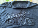 阿瑪尼ARMANI EXCHANGE【禮物】AX男裝圓領(lǐng)落肩徽標(biāo)壓花T恤 曬單實拍圖