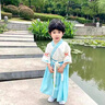 G.DUCKKIDS小黃鴨童裝漢服女童男童套裝夏季新款兒童唐裝夏天六一兒童節(jié)演出 六一兒童節(jié)表演服-裙套裝-aiiomi 120 【建議6-7歲】 曬單實拍圖