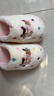 名創(chuàng  )優(yōu)品（MINISO）彩點(diǎn)狗狗卡通趣味毛毛居家鞋女秋冬可愛(ài)棉拖鞋月子鞋白粉38-39 曬單實(shí)拍圖