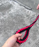 瑜品佳狗狗牽引繩中大型犬尼龍編織遛狗繩 狗脖項(xiàng)圈加粗p鏈子金毛薩摩耶 紅黑色大號(hào)【2.5cm30-70斤內(nèi)】 曬單實(shí)拍圖