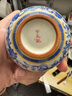 心去處青花汝窯禪定杯茶杯主人杯品茗杯滿花描金琺瑯彩高檔單杯家用喝茶 繁花米黃汝窯小禪定杯-單個 曬單實(shí)拍圖