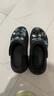 卡駱馳（crocs）男女泡芙洞洞鞋戶(hù)外休閑時(shí)尚厚底一腳蹬沙灘鞋 207521-001 36-37 曬單實(shí)拍圖