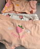 北極絨4條裝兒童內(nèi)褲女童發(fā)育期純棉女孩學(xué)生夏季薄平角短褲寶寶中大童 曬單實(shí)拍圖