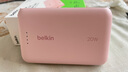 貝爾金（BELKIN）【3C及多國認證】充電寶自帶線手機移動電源適用蘋果iPhone便攜1萬毫安PD快充20W可上飛機 粉色 曬單實拍圖