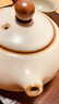 瓷牌茗茶具米黃汝窯西施壺家用單個(gè)汝瓷泡茶器高檔不燙手功夫茶具 米黃汝窯（星華）西施壺 曬單實(shí)拍圖
